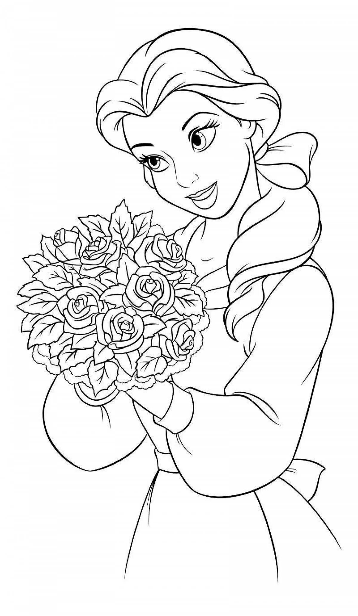 Раскрашивать фотографии. Принцесса. Раскраска для девочек. Самые популярные раскраски для девочек. Раскрашивать фотографии.