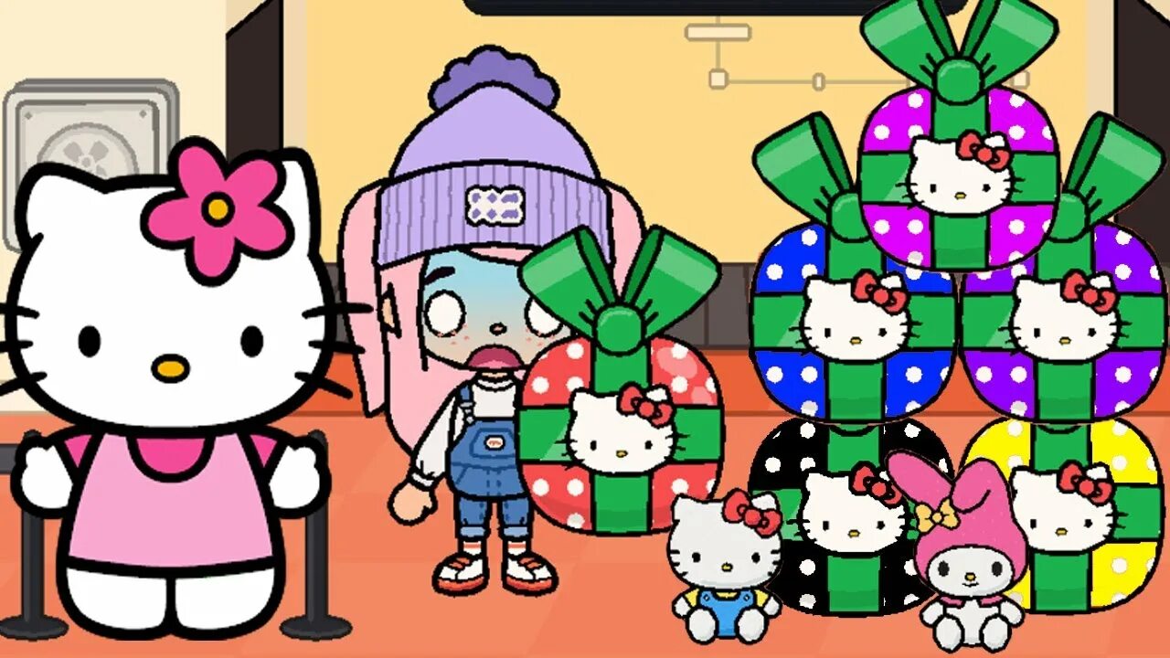 Как получить подарок hello kitty
