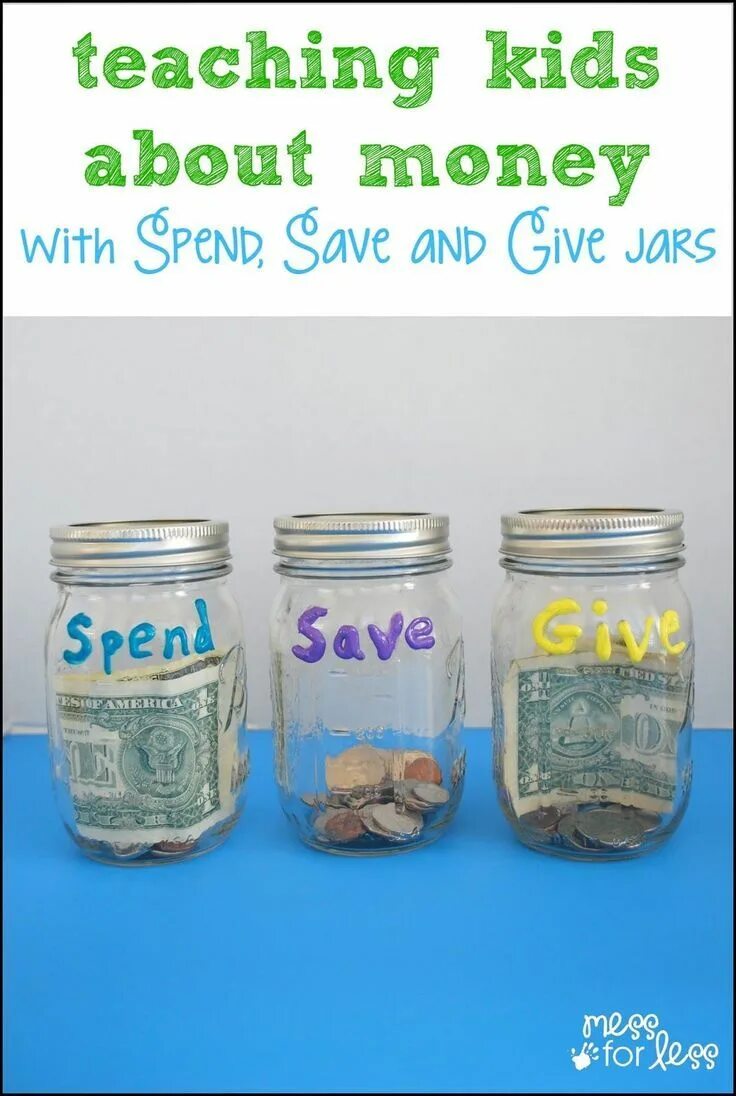 How save money. How to save money. save money for kids. spending and saving money. money jar.