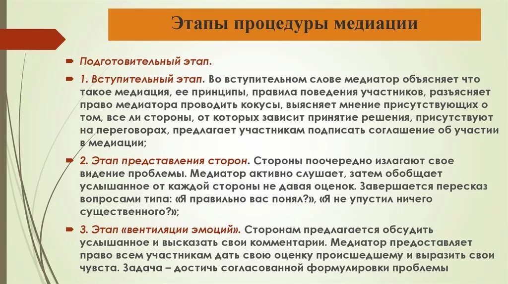 На каком этапе процедуры. Стадии медиации. Этапы проведения медиации. Этапы процедуры медиации. Этапы работы медиатора.