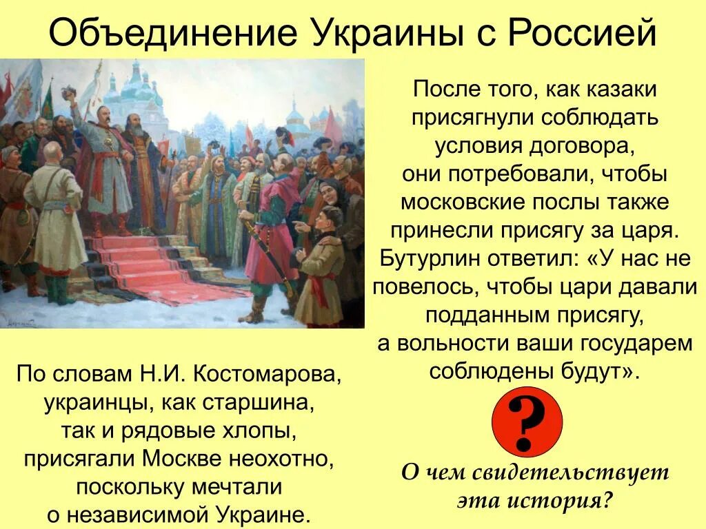 Послы руси. Объединение России и Украины. Объединение Украины с Россией 1654. Объединение Левобережной Украины с Россией. Русские казаки присягают царю.