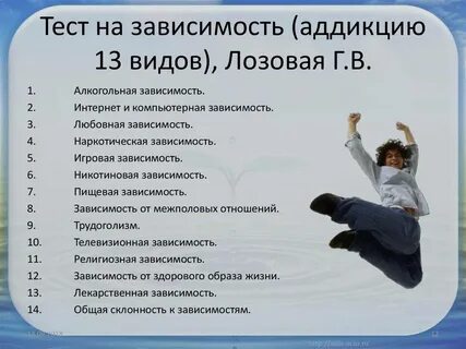 Какой у вас вид интернет зависимости тест