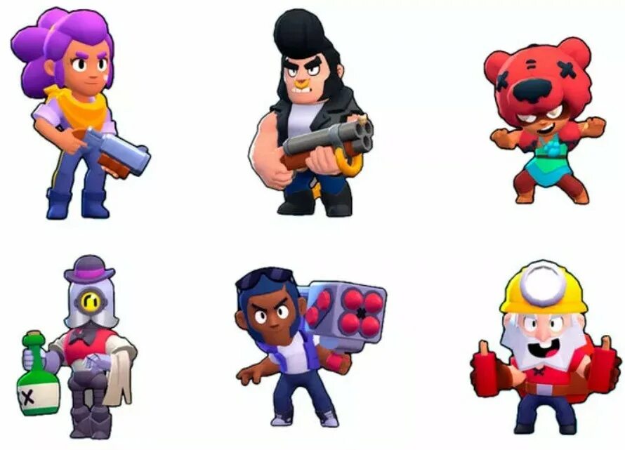 Brow star. Г******** Brawl Stars. Герои игры БРАВЛ старс. Герои Браво старс герои.