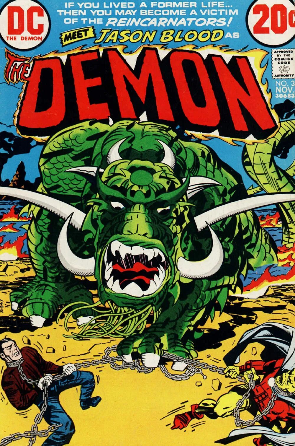 Демон комикс. «the demon», джек кирби. кирби демон. jack kirby cover.