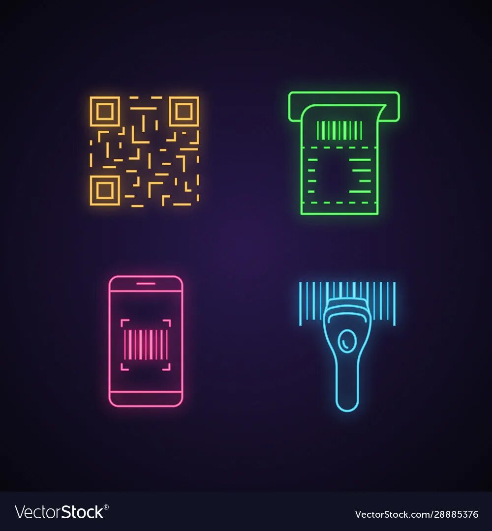 Neon code. Неоновый qr код. неон штрихкод. neon коды. штрих код в неоновом стиле.