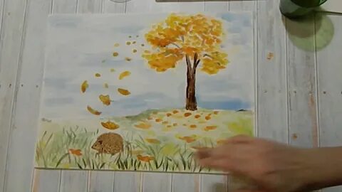 Рисование для малышей осень
