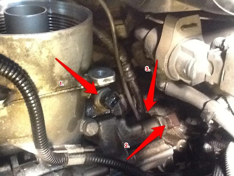 Бмв где находится датчик масло Engine oil pressure/замена датчика давления масла BMW 5 series (E60), 2,5 л, 2