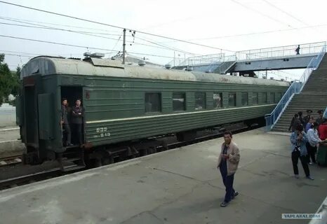 Хвост пассажирского поезда