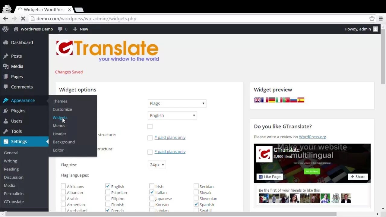 Переводчик плагин на вордпресс. GTRANSLATE. Translate WORDPRESS with GTRANSLATE. Google Translate plugin. Wordpress demo