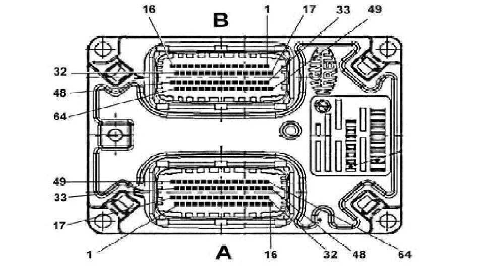 Распиновка fiat Fiat edc16c39 pinout Дельта Драйв
