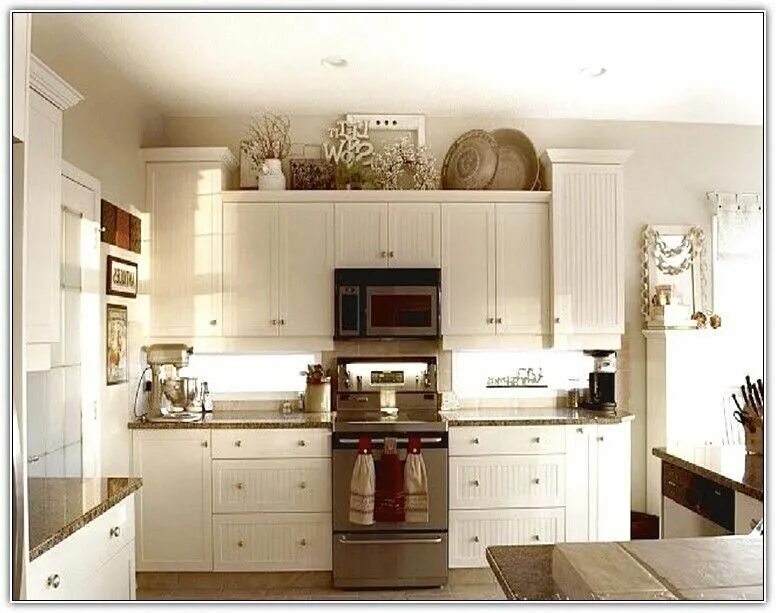 Decorating over kitchen cabinets. Decorating above kitchen cabinets, Kitchen cab