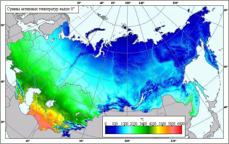 Температура вегетации. Карта влажности воздуха России. Температурная карта. Карта вегетационного периода. Карта температур России.