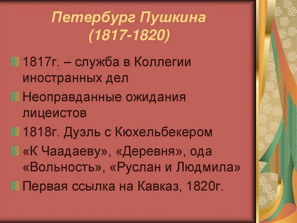 Жизнь пушкина в петербурге после лицея. Петербург 1817-1820. пушкин в петербурге 1817-1820. 1817-1820 петербург вольность деревня руслан и людмила. период жизни пушкина 1817-1820.