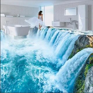Ванна вода на полу