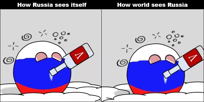 See your world. How the rest of the World see Russia. How hetalians see the World meme.