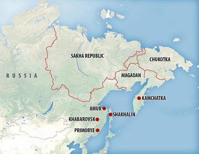 Дальний Восток на карте. Дальний Восток на карте России границы. Расположение дальнего Востока. Дальний Восток на карте России. North eastern russia