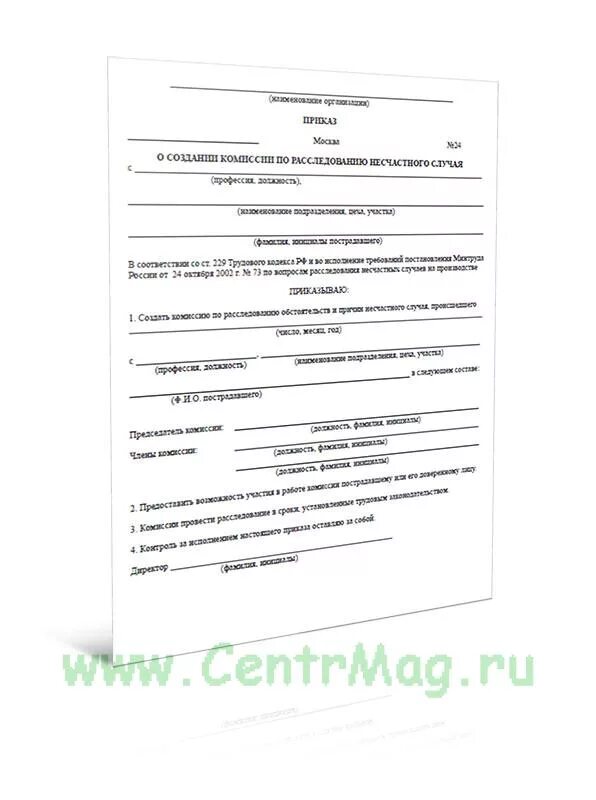 Приказ о расследовании несчастного случая со смертельным исходом. Приказ о комиссии о несчастном случае на производстве. Образец приказа по расследованию несчастного случая на производстве. Приказ о создании комиссии о несчастном случае на производстве.