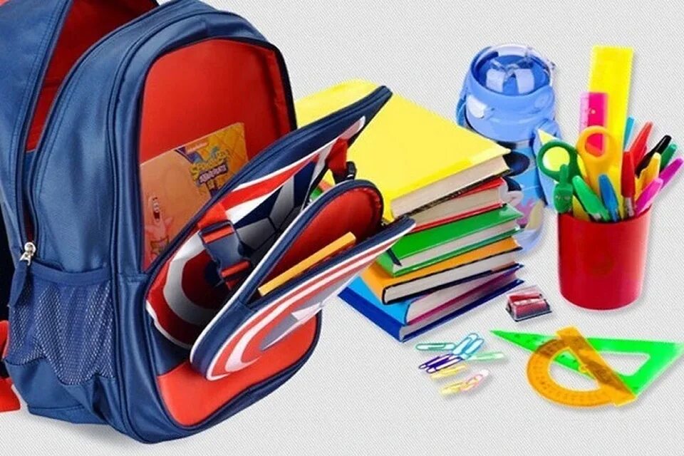 Портфель для тетрадей. Школьные принадлежности. Портфель с книгами. Школьные принадлежности первоклассника. Портфель с книжками.