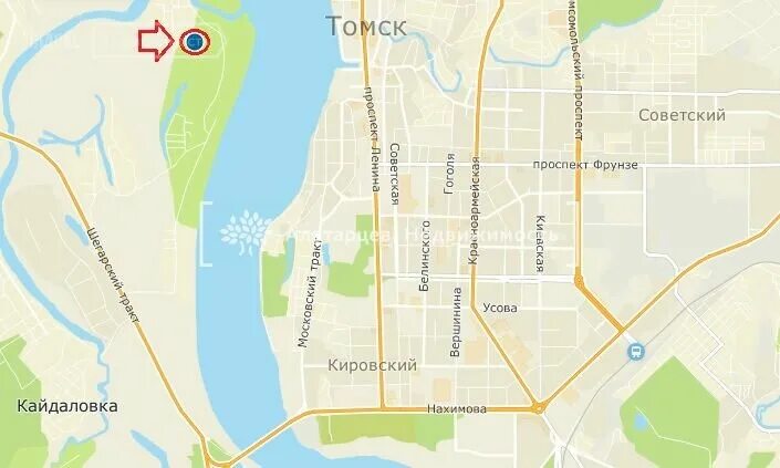 карта томск учебная