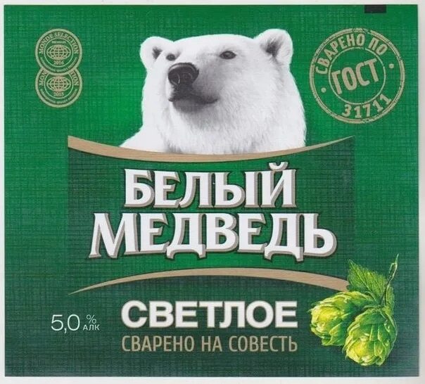 Белый медведь сколько градусов. Белый медведь светлое.