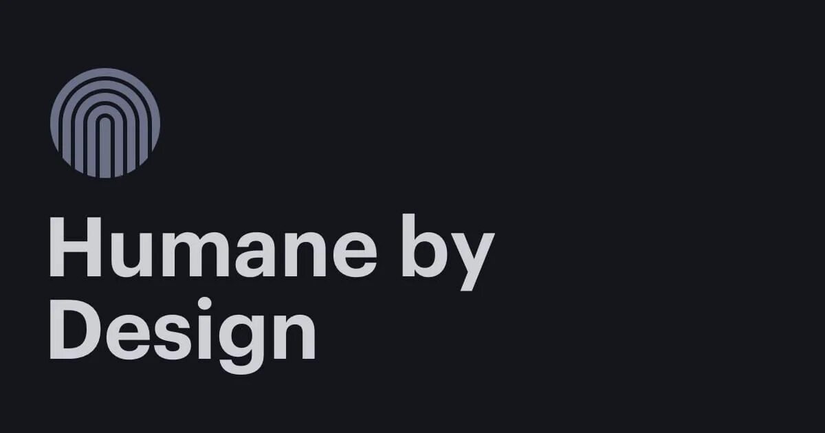 Design by humans. Design by humans