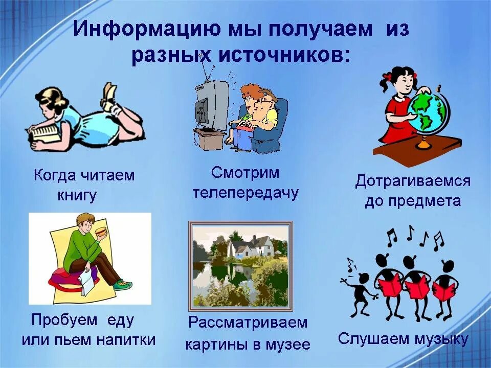 Откуда взять информацию