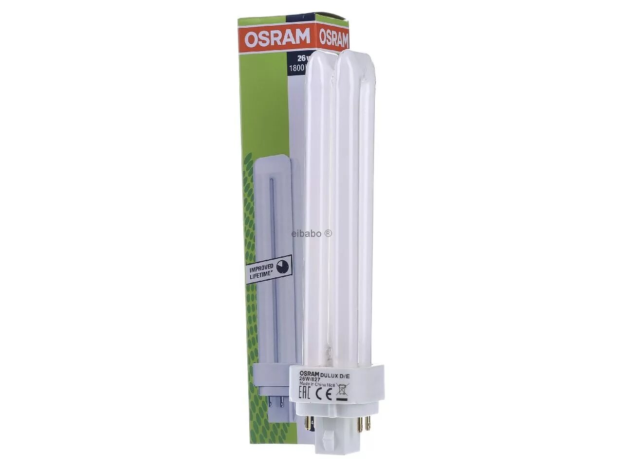 1800 лм. Osram Dulux d/e 26w 1800lm. Osram Dulux d 1800 26w. Лампа люминесцентная компактная Osram Dulux d/e [26w/840_g24q-3_l149_1800lm_ean4050300020303]. Osram g24d3 26w 1800lm.