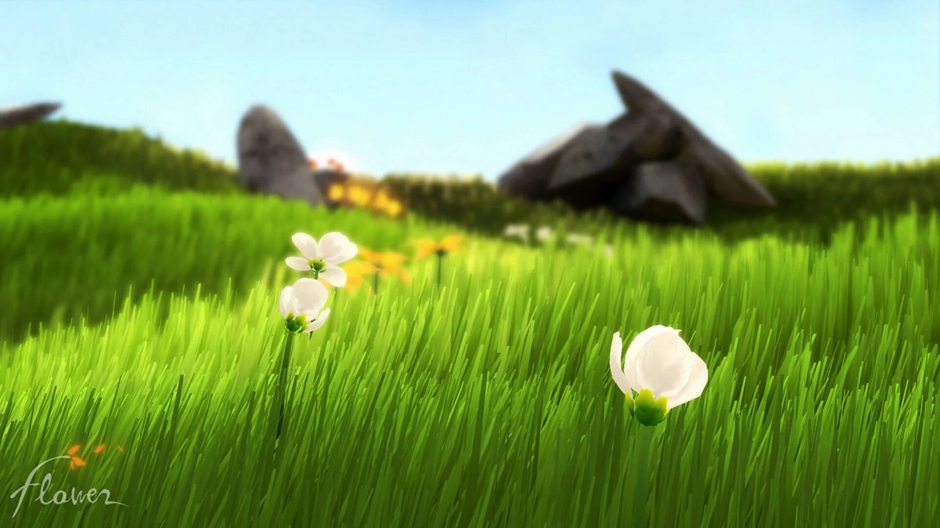 Flower thatgamecompany. Flower игра. Flower игра 2009. Flower игра ps3.