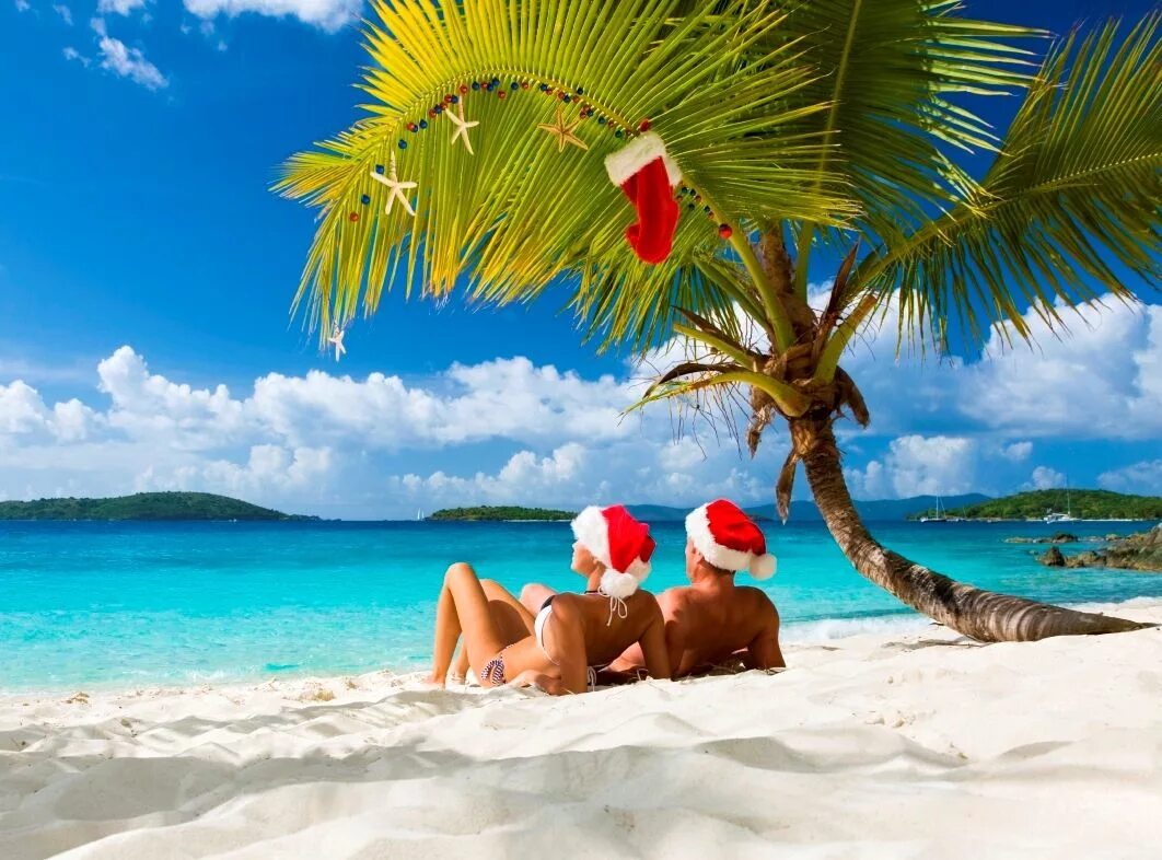 Новый год на море. Новый год на пляже. Новый год на островах. Новый год на Мальдивах. Туры на каникулы турфирмы