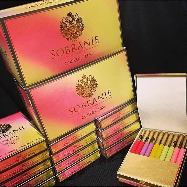 Собрание Блэк (Sobranie Black). Собрание Голд (Sobranie Gold). Сигареты Sobranie Colours (Cocktail 100's). Сигареты Sobranie Colors.