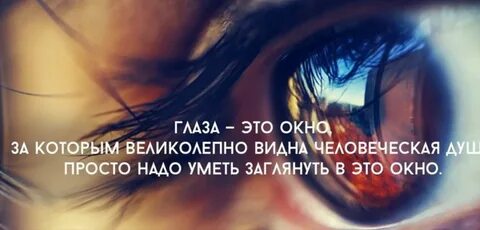 У каждого человека есть глаза