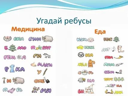 Ребусы питание