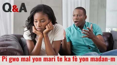 Black man with his wife