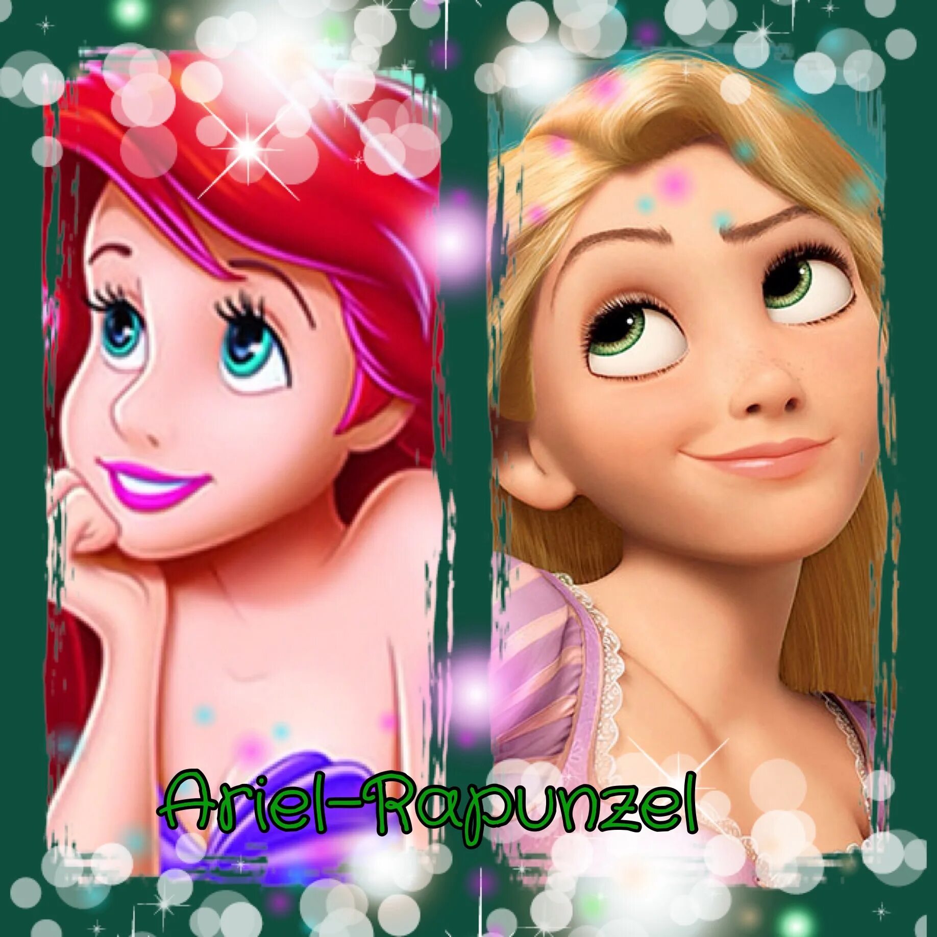 Рапунцель и ариэль. Rapunzel and ariel. рапунцель русалка. ариэль или рапунцель. картинки рапунцель и ариэль.