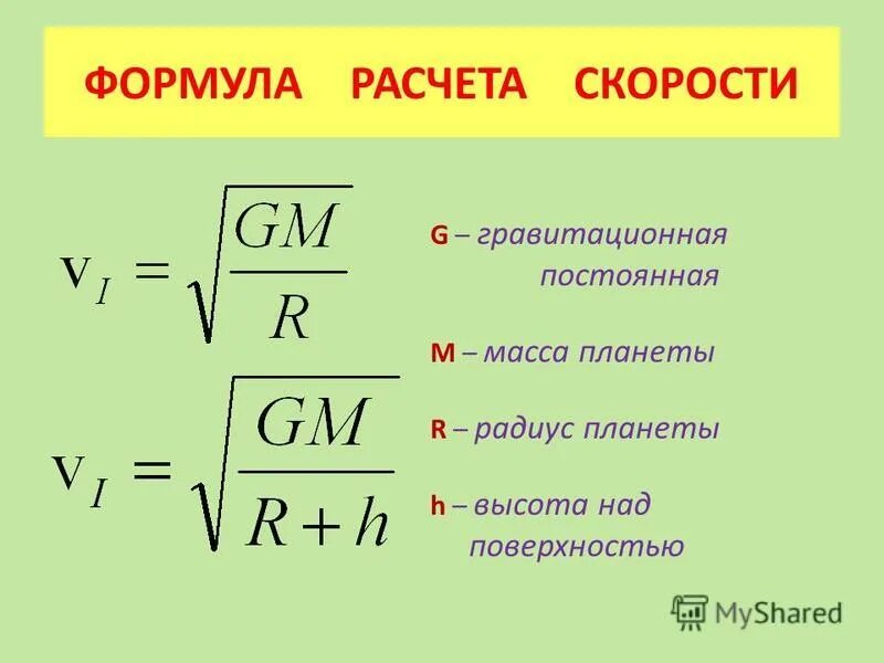 По каким формулам можно рассчитать массу