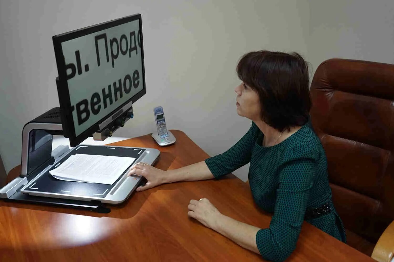 Работа для слабовидящих