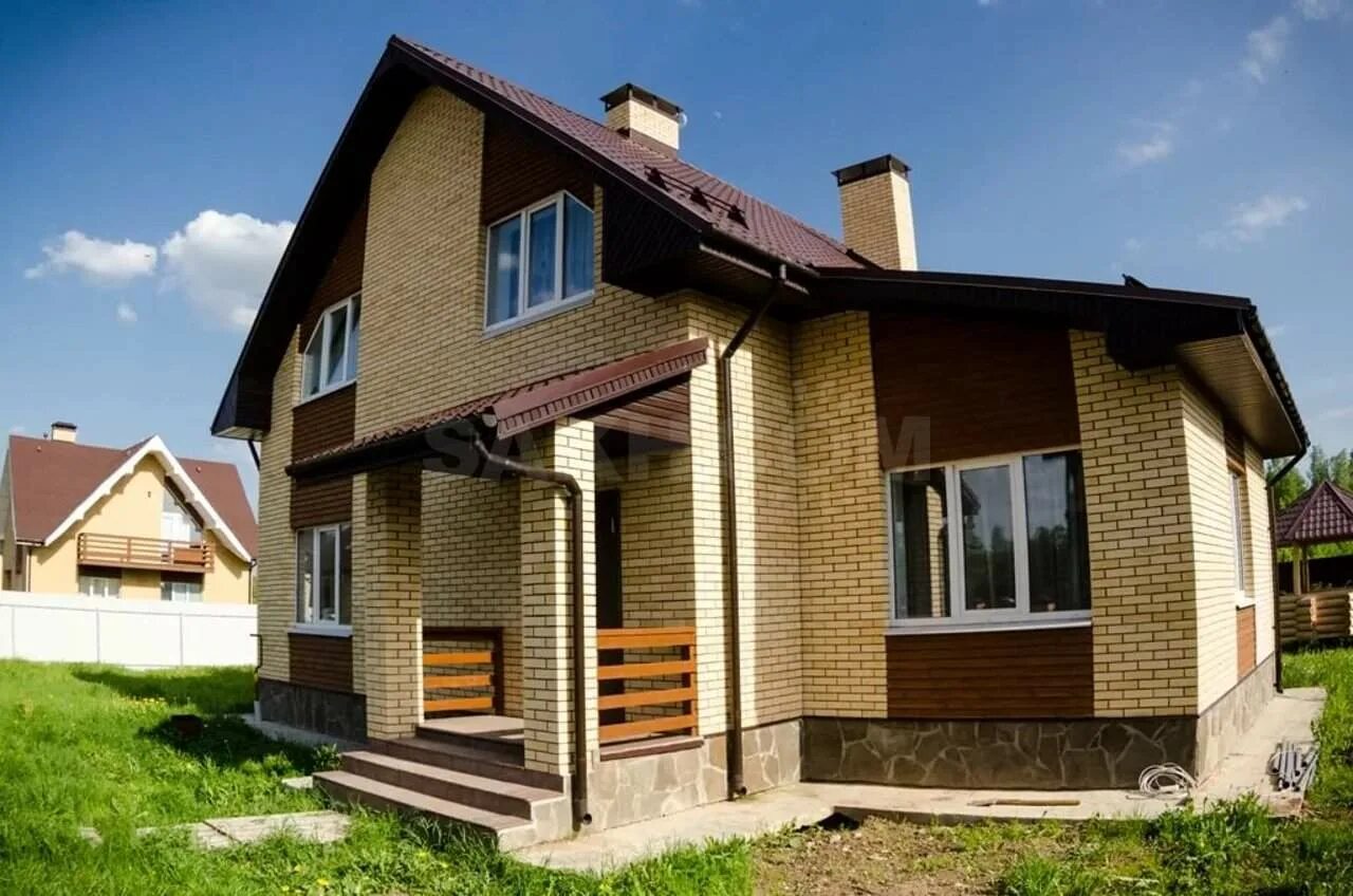 Кирпичный коттедж. Готовые поселки под ключ. Готовые поселки под ключ. Готовые поселки под ключ. Подмосковные дачи.