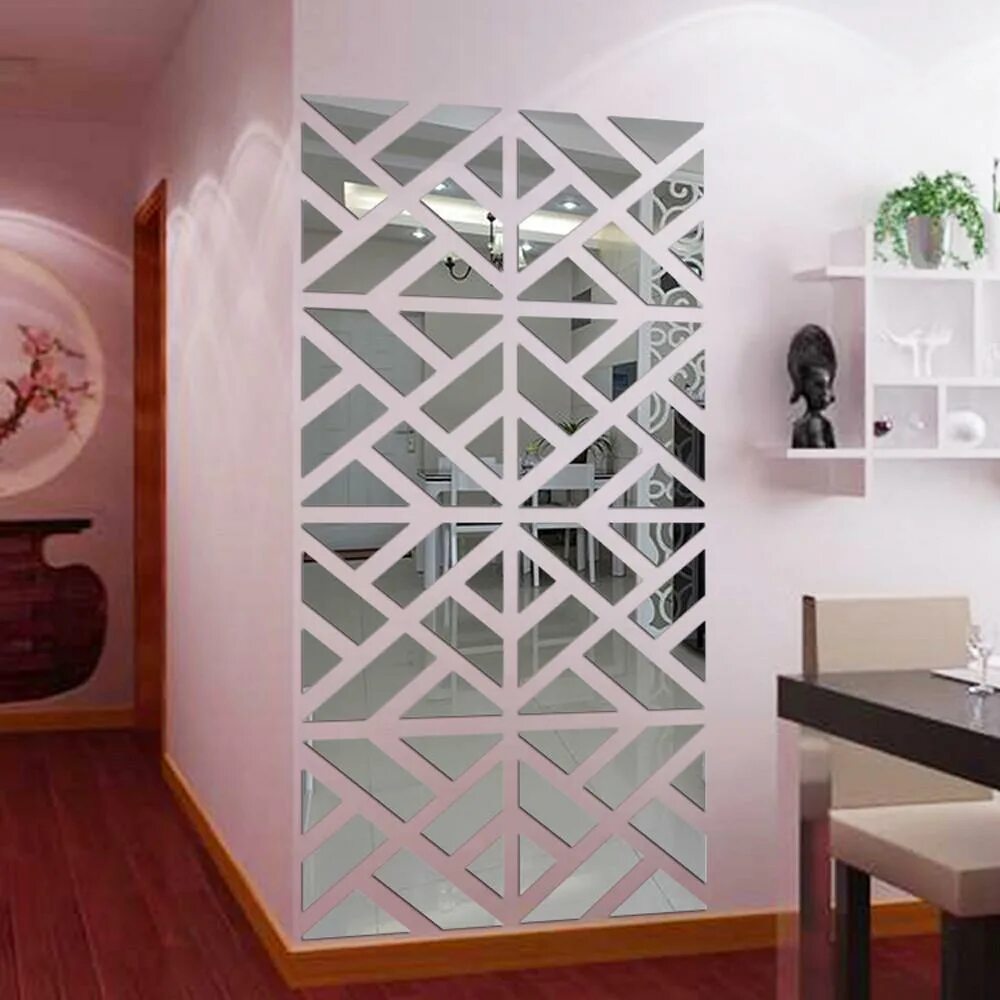 Наклейка зеркальная Декор настенный зеркальный Fresh Home купить по цене 454 ₽ в