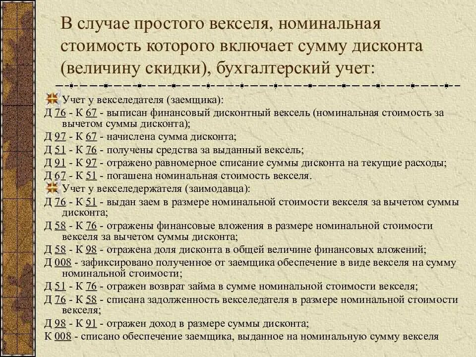 Бухгалтерский учет банковских векселей. Учет векселей проводки. Учёт векселей в бухгалтерском учете проводки. Простой вексель в бухгалтерском учете проводки. Проводки по учету векселей.