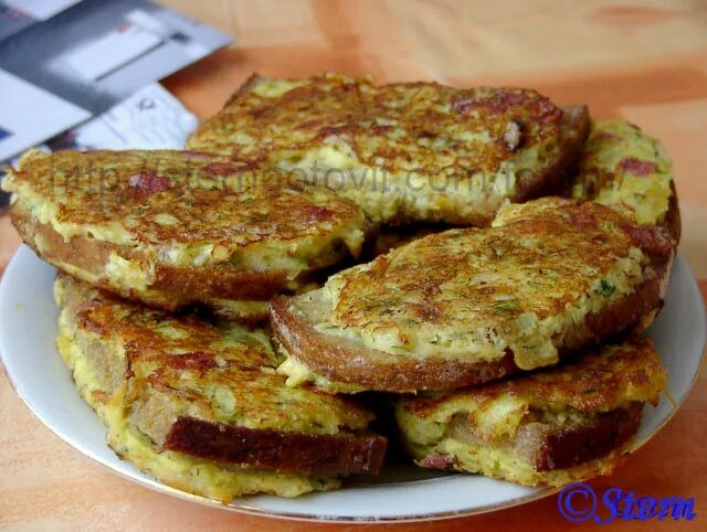 Гренки с картофелем фото ЗАВТРАК БОМБА из Обычных Продуктов! Вкуснейшие сырные гренки на сковороде Englis
