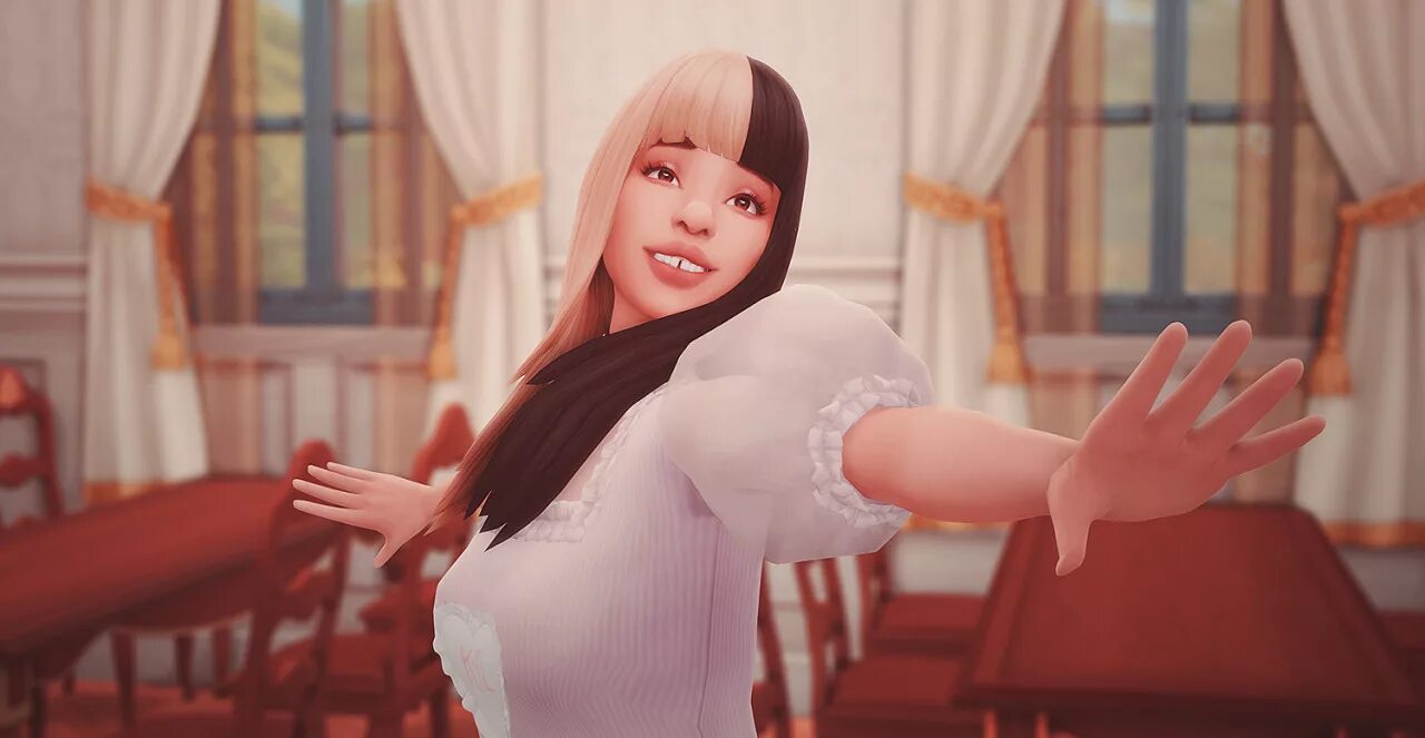 Fulleditmode sims 4. Сплит симс 4. симс 4 сплит волосы. melanie martinez sims 4. прическа сплит симс 4.