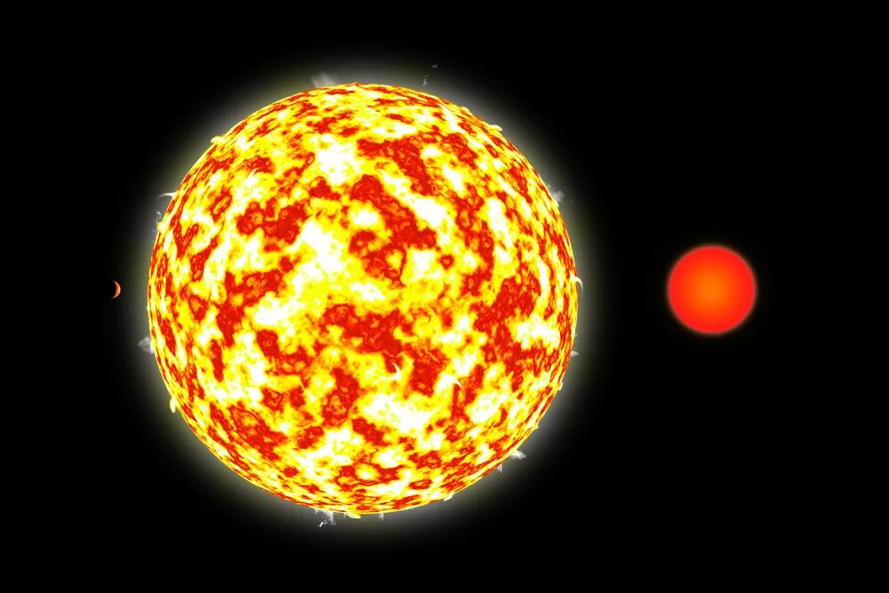 Звезда в 2 раза больше солнца. Двойная звезда красный карлик. Планет которые больше солнца. Красный гигант звезда двойная. Звезда uy щита.