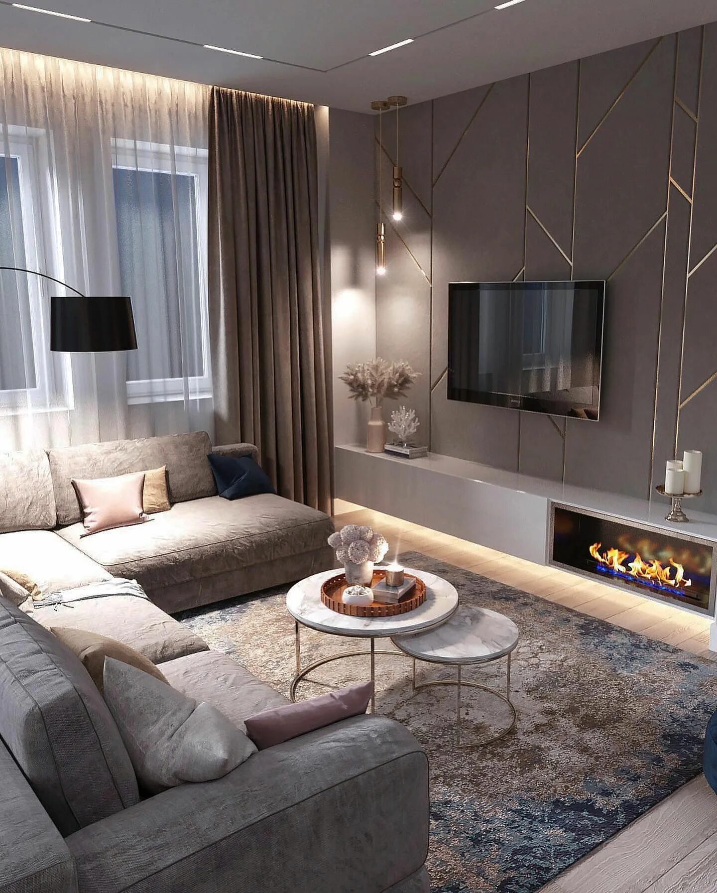 Komfort town 75 on Behance Luxury living room, Minimalist living room, Apartment
