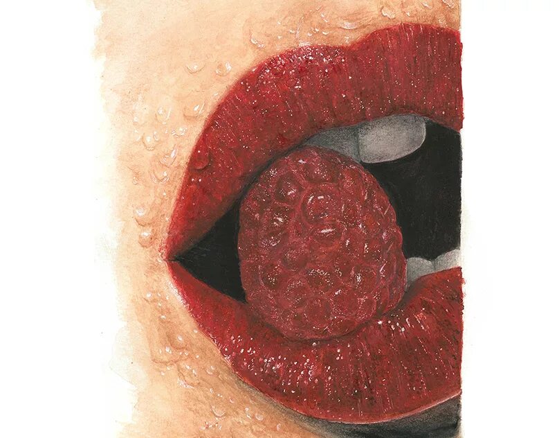 Raspberry lips. Raspberry lips