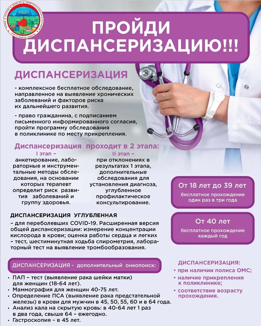 Как пройти бесплатную диспансеризацию в 2025 году. Как пройти бесплатную диспансеризацию в 2025 году