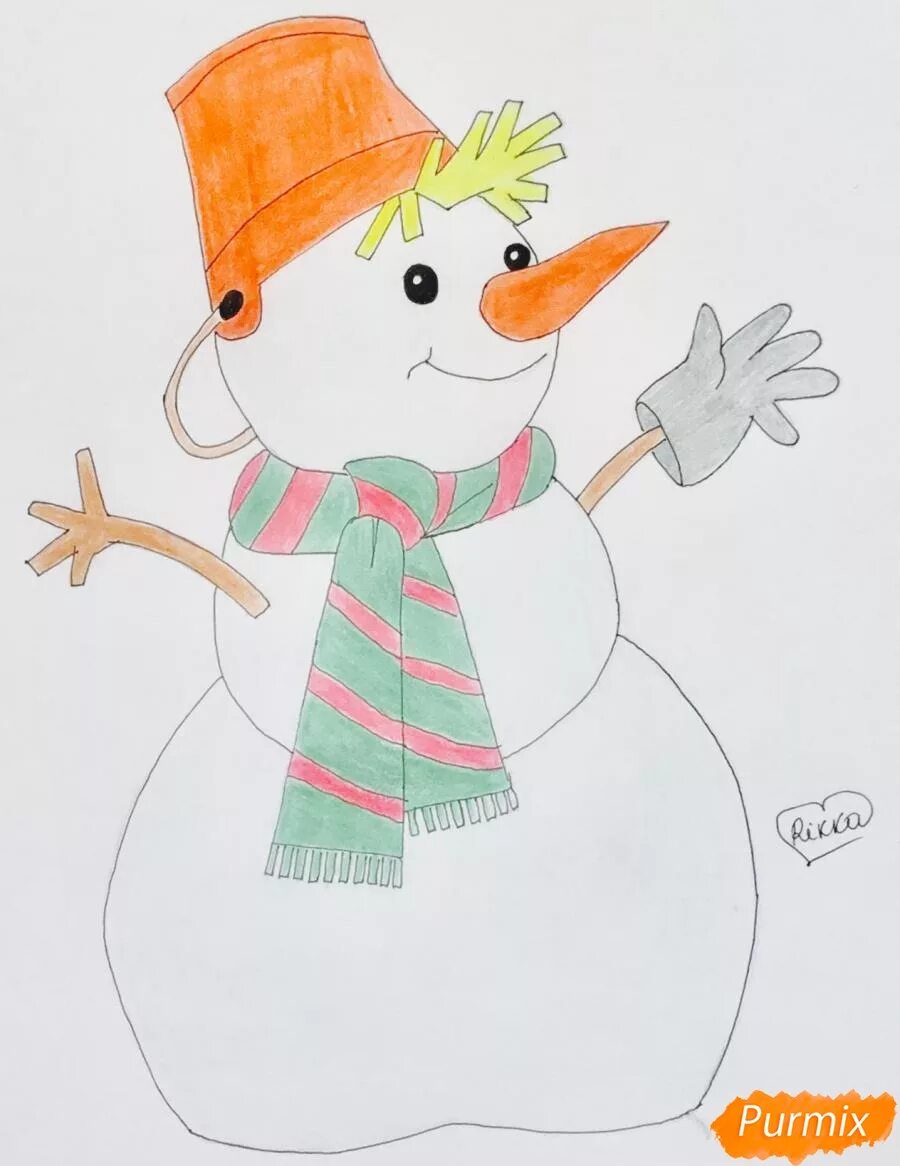 снеговик на ватмане. рисование снеговик карандашами. снеговик рисунок карандашом для срисовки. снеговик из ватмана. снеговик на ватмане рисунок.