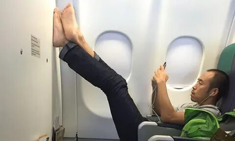 The plane took off on time