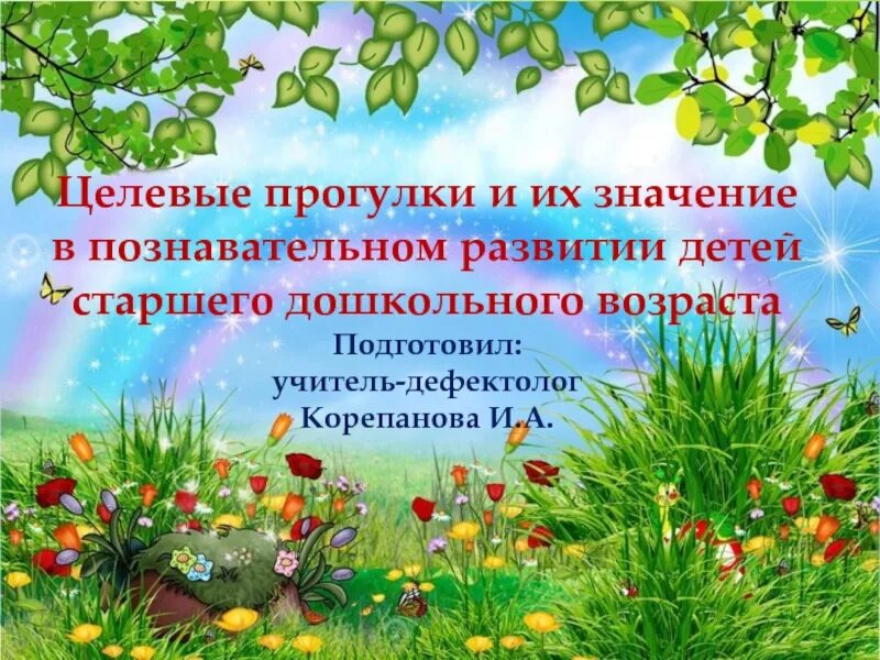 Целевые прогулки в природу