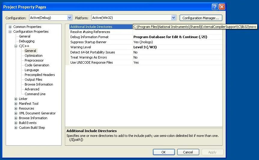 Test properties. "Project properties" > "configuration properties" > "General" > "entry point. WPDPACK. Include Directories. Generator by doc.