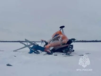 Крушение вертолета с песковым